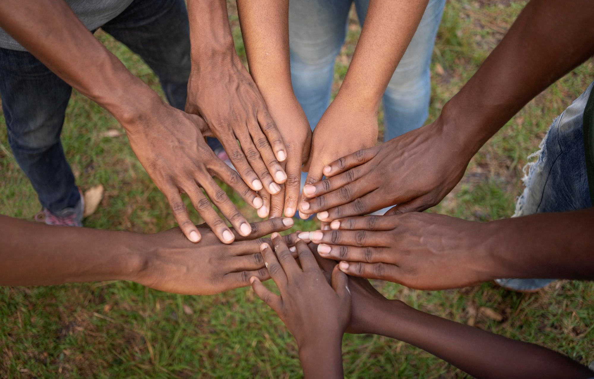 Community hands together